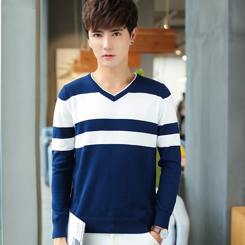 

The fall of men's sweater casual men's sweaters youth fashion color
