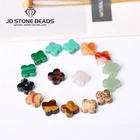 Высококачественный светло-красный халцедон, четырехлистный клевер, аксессуары для изготовления ювелирных изделий, бусины неправильной формы