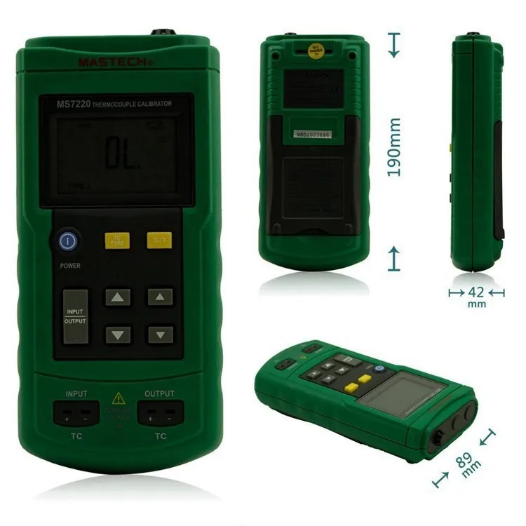 MASTECH MS7220 Профессиональный регулятор температуры с термопарным симулятор тестер калибровки метр регулятор температуры с термопарным измерение/моделирования