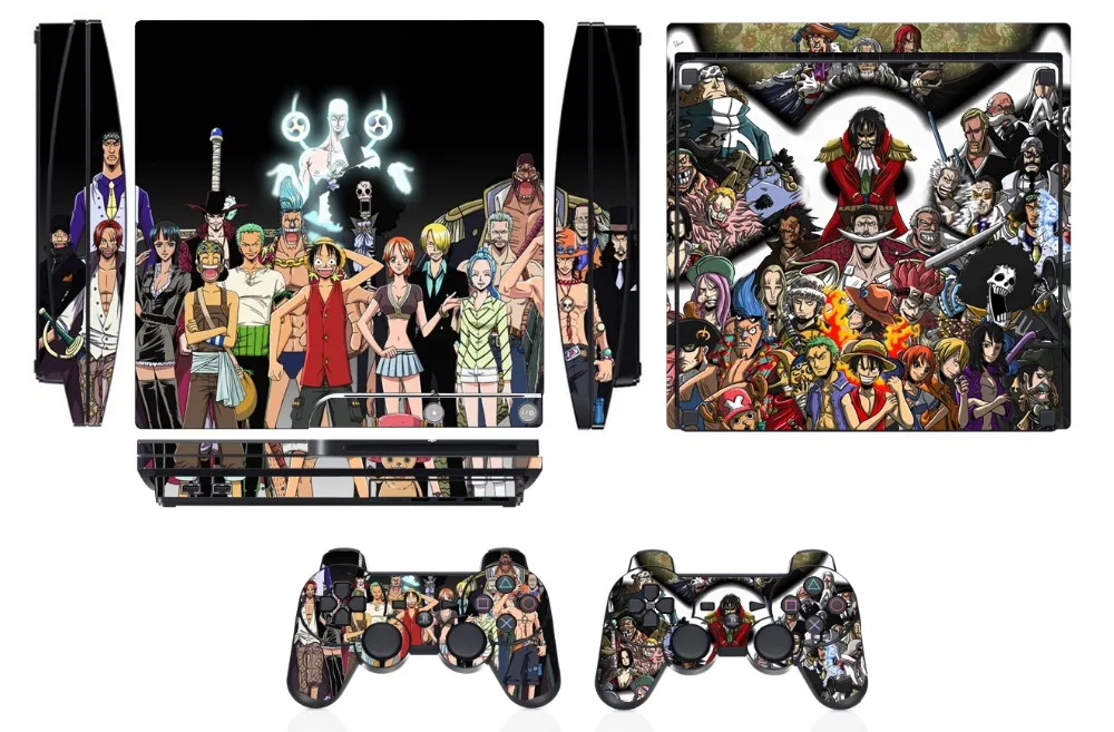 Цельный виниловый защитный стикер Q275 для Sony PS3 Slim PlayStation 3 и 2 наклейки