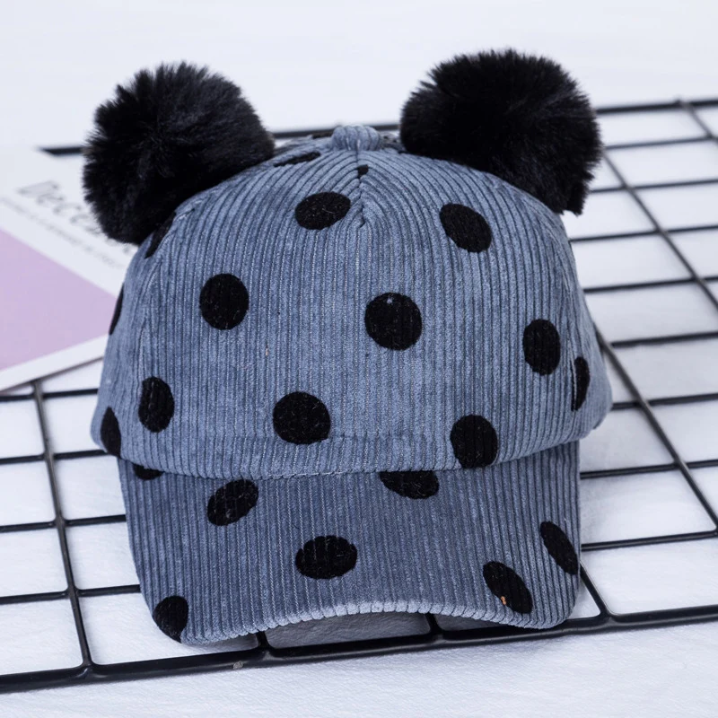 Детская бейсбольная шляпа в горошек для маленьких мальчиков козырек девочки