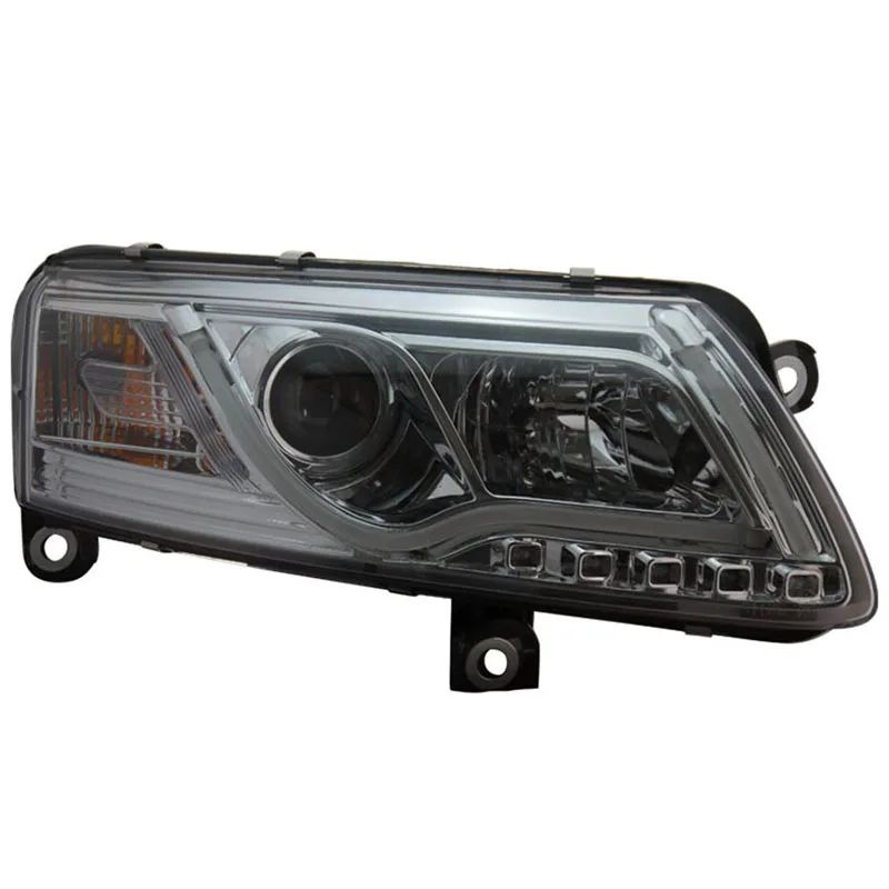 Фары проекторного типа V2 стиля для Audi A6 A6L, подходят для моделей 2005-2008 и 2009-2012 с оригинальной системой HID/Xenon. Гарантируют высокое качество и правильную посадку.