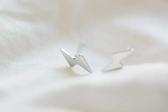 10Pcs/lot Personality super Junior Jewelry Lightning Gold Stud Earrings Free Shipping ED050 | Украшения и аксессуары