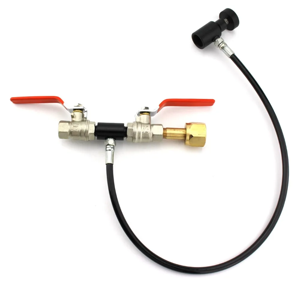 PCP Пейнтбольная воздушная сила заправка содовой поток бак двойной клапан CO2