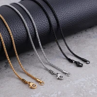 2mm popcorn chains necklace goldblack stainless steel choker neck fashion jewelry