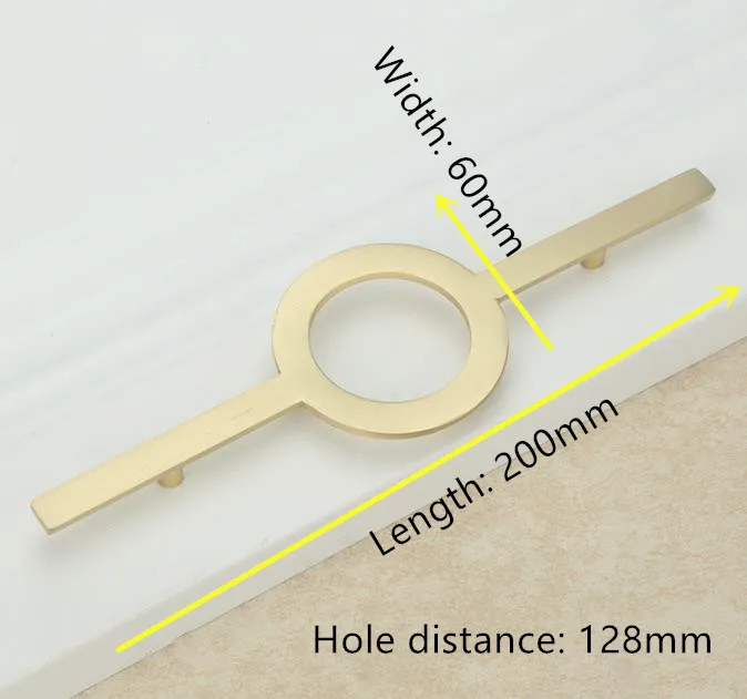 hole distance 128mm LCH цинковый сплав, матовый золотой медный цвет, китайский стиль, ручка для шкафа, выдвижная ручка, дверная ручка, мебельная фурнитура - Цвет: hole distance 128mm