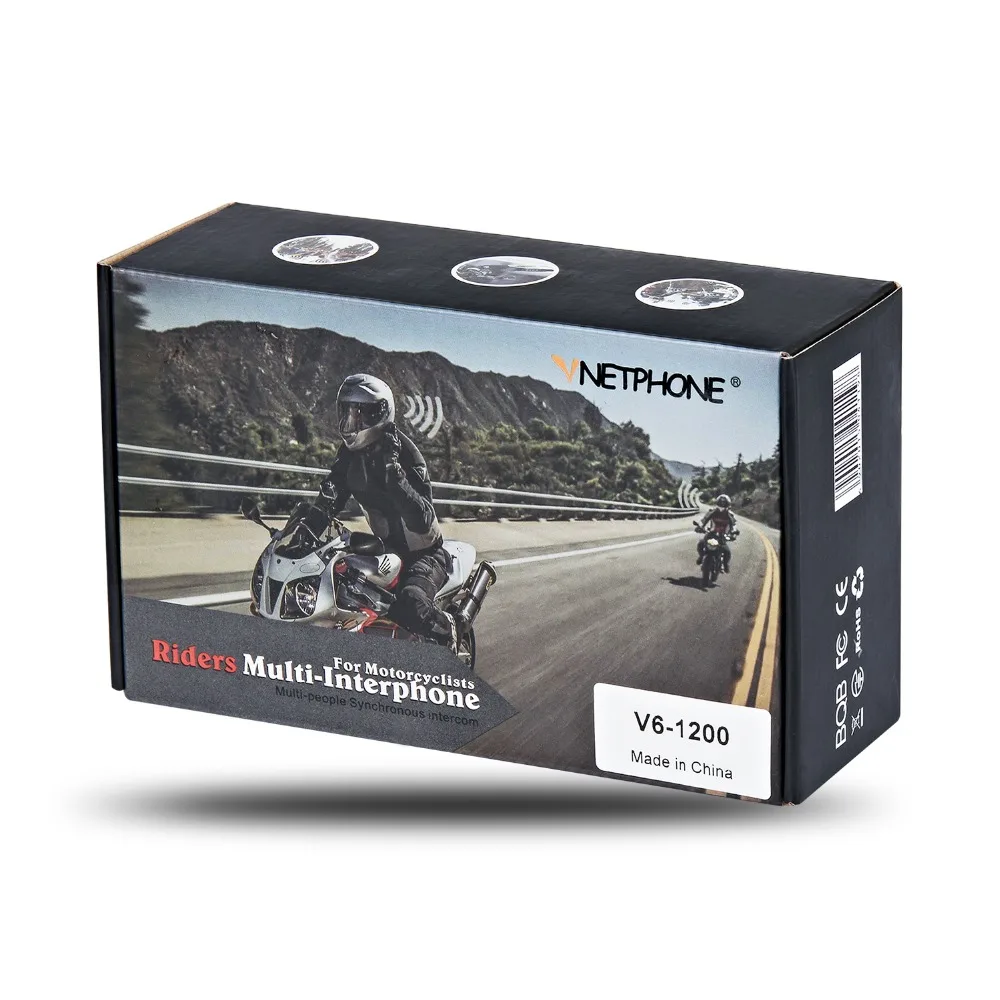 Bluetooth гарнитура VNETPHONE мотоциклетная Водонепроницаемая с поддержкой