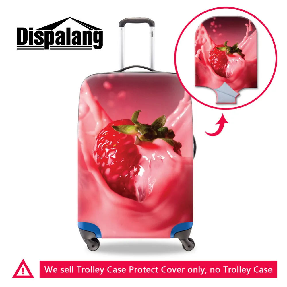 Dispalang Фрукты 3D печать чемодан Чехлы клубника багажные Защитные чехлы для 18 30