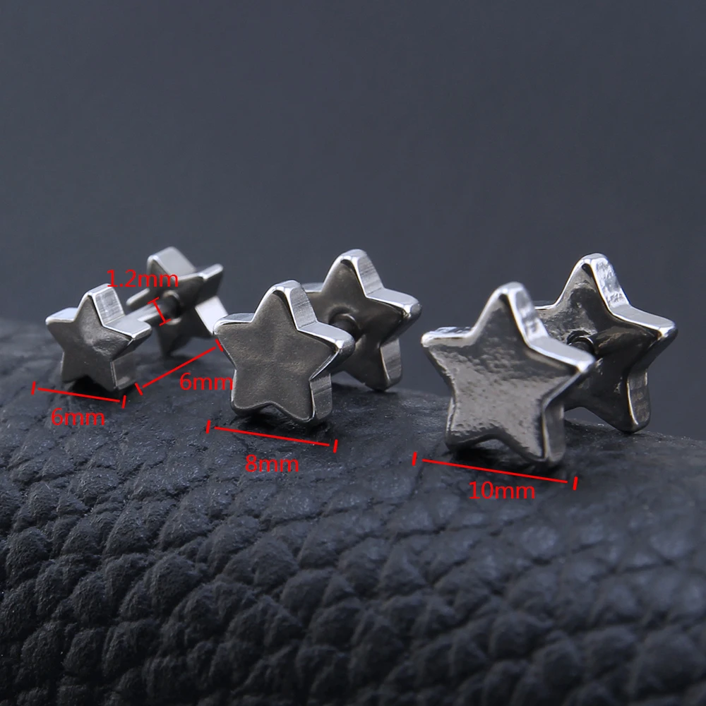 Серьги гвоздики со звездами в повседневном стиле серьги подвески с двумя модные