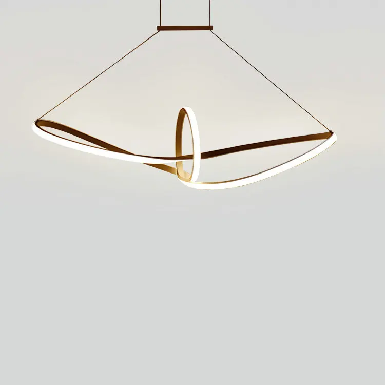 Оригинальный современный светодиодный подвесной светильник простой изогнутый потолочный для кухонного