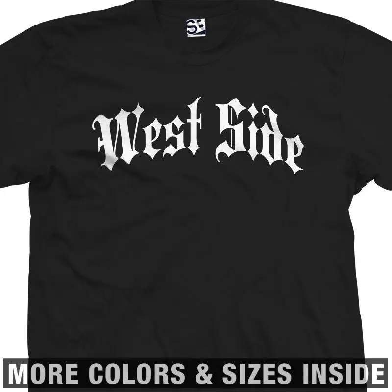 West Side Thug Футболка готический Старый Английский вестсайд жизнь все размеры и