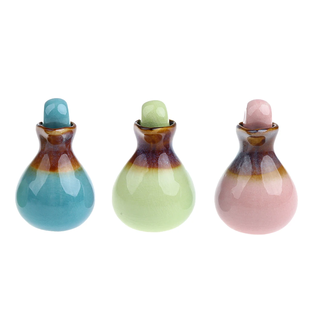 3Pieces Fragrance Diffuser Ceramic Essential Oil Bottle Fragrant Empty Vials Indoor Decoration Embellishment the Life | Красота и