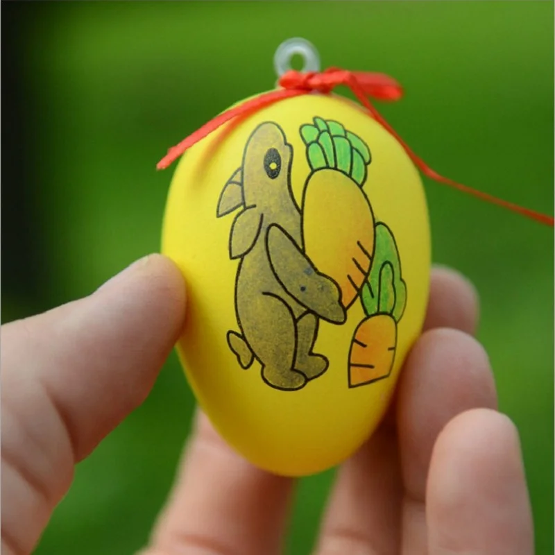 

Handmade DIY Easter egg handmade cartoon painted painted eggshell toys kids educational arts and crafts for kids -45