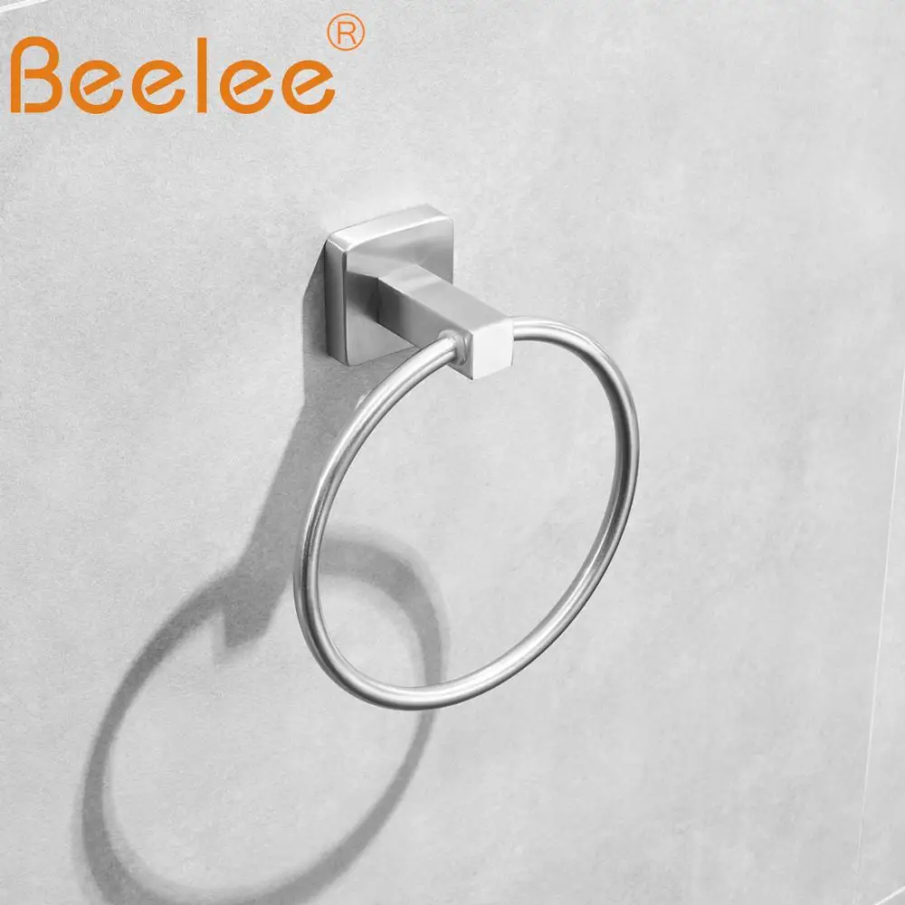 BeeleeTowel кольцо держатель для полотенец ванной и кухни настенный круглая форма из