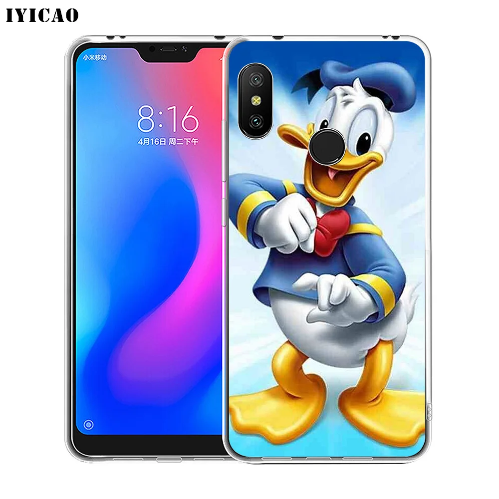 IYICAO Дональд Дак Мягкий силиконовый чехол для телефона Xiaomi Redmi 4A 5A 6A Note 7 6 5 Pro Plus 4X