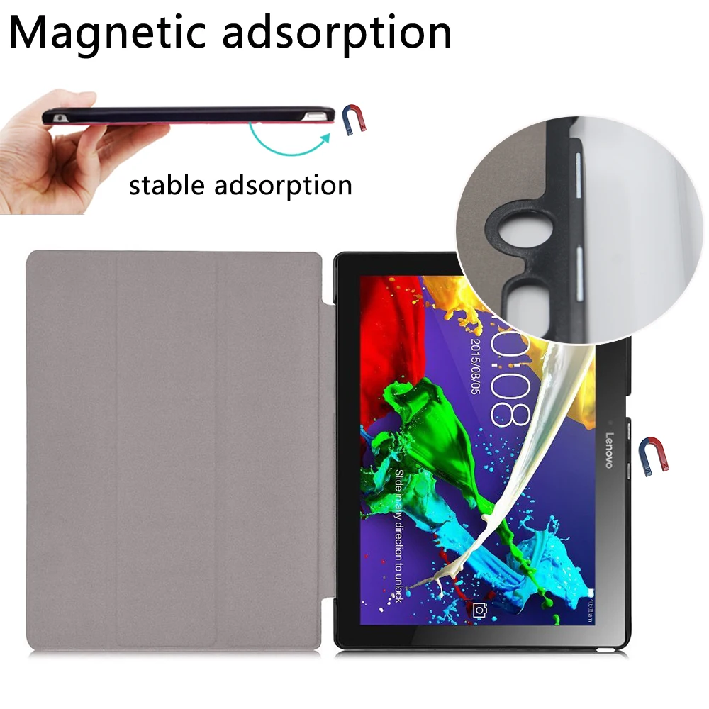 Ультратонкий чехол-подставка для Lenovo Tab 2 A10-30F/L A10-70F/L 10 1 дюймов подставка планшета