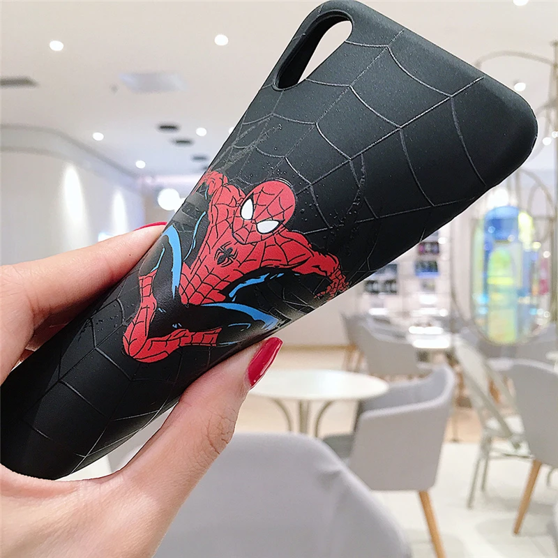 WTSZKL супергерой Человек-паук шаблон телефон чехол для iPhone XR мультфильм аниме 6 S 7 8