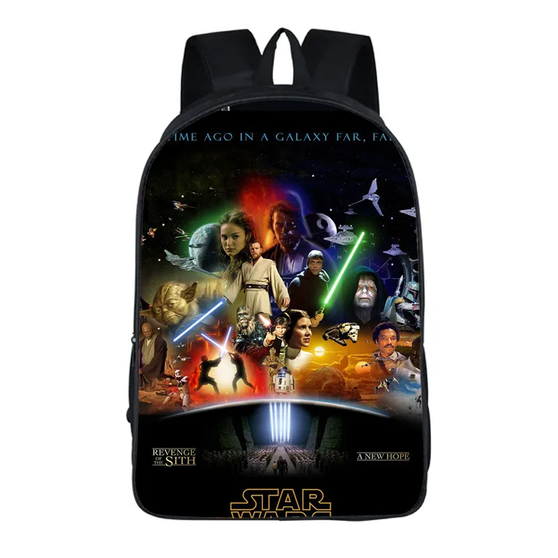 Рюкзак Звездные войны для подростков мальчиков и девочек школьные сумки Sans