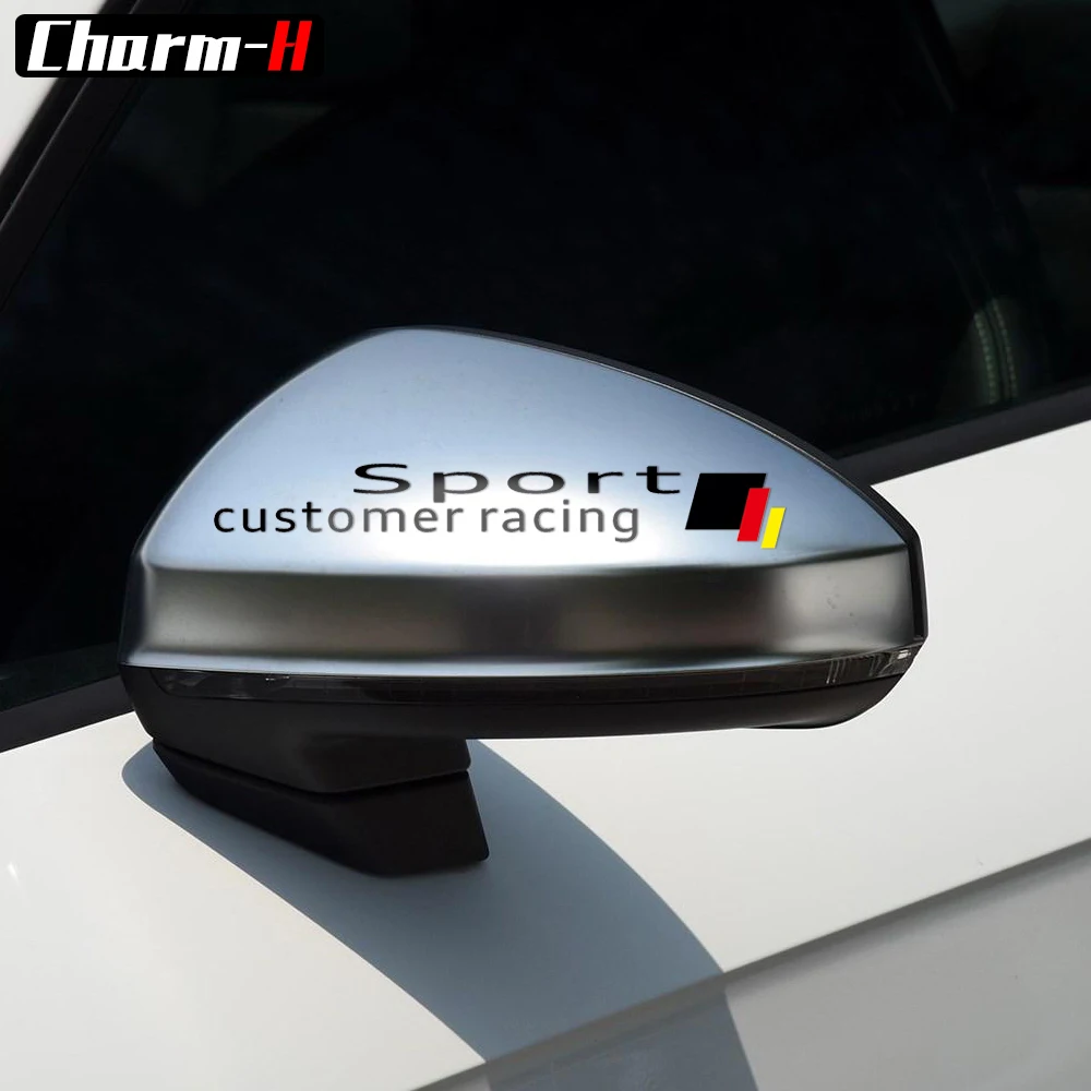 Наклейка на зеркало заднего вида для audi a3 a4 b6 b7 b8 a5 a6 c5 c6 c7q2 q5 q7 rs3 rs5 s3 s5 2 шт. |