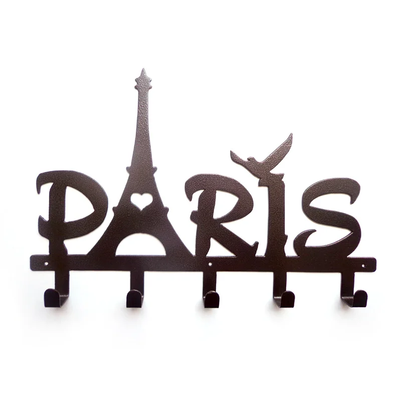 Романтическая подвесная вешалка для одежды в виде букв Парижская башня простой