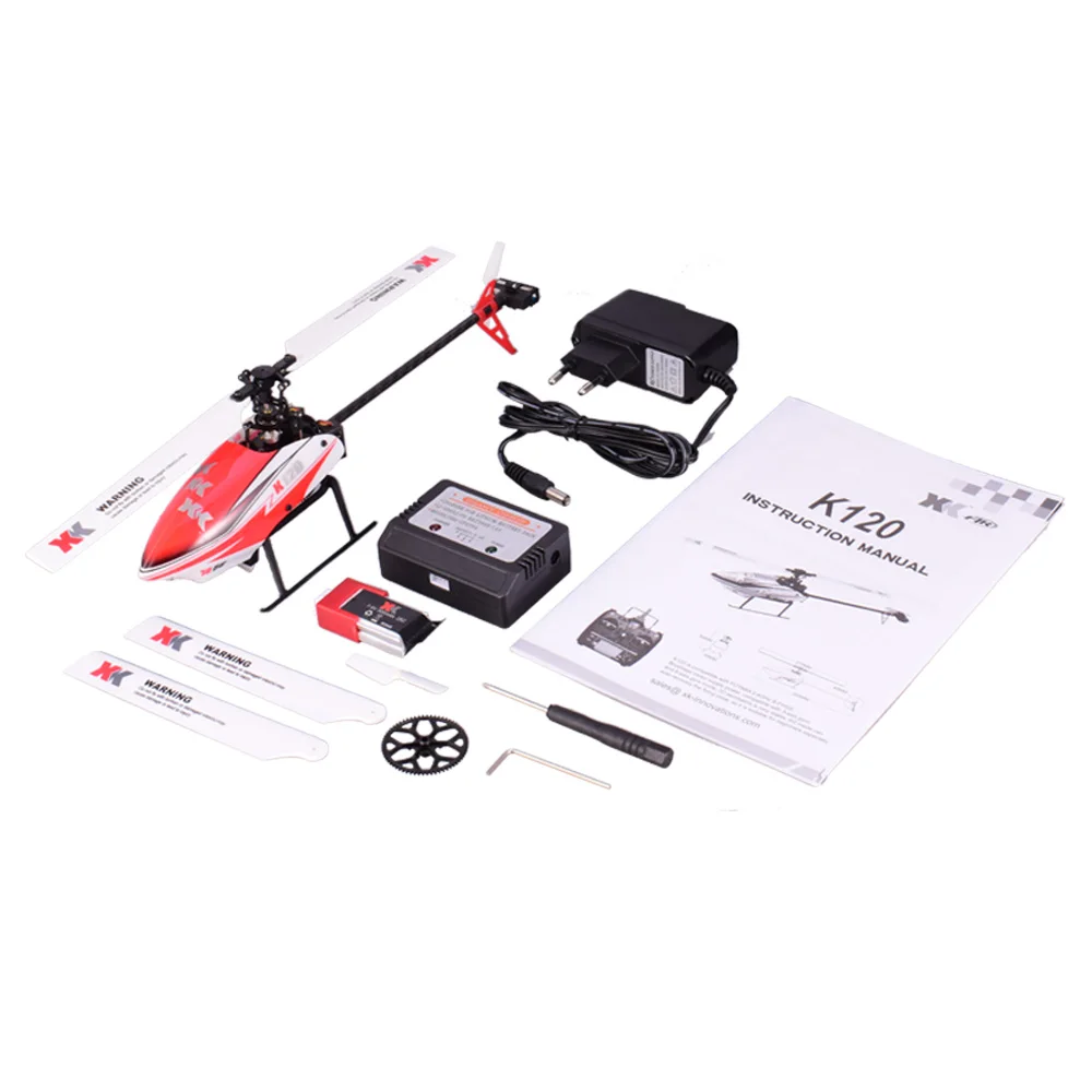 Wltoys XK K120 6CH 3D 6G система дистанционного управления игрушка бесщеточный мотор RC вертолет с передатчиком совместим с FUTABA S-FHSS - Цвет: BNF(Without Remote)