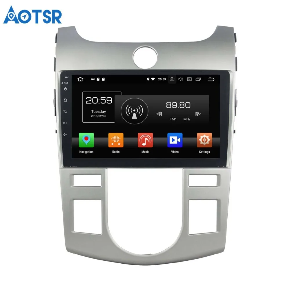 Автомобильный DVD плеер Aotsr Android 8 0 7 1 GPS навигация для KIA Forte 2008 2012 мультимедийный