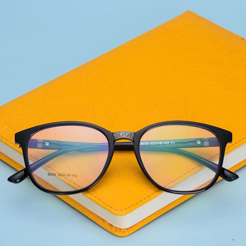 Оправа для очков TR90 женская в ретро стиле оптическая прозрачная полная коробка