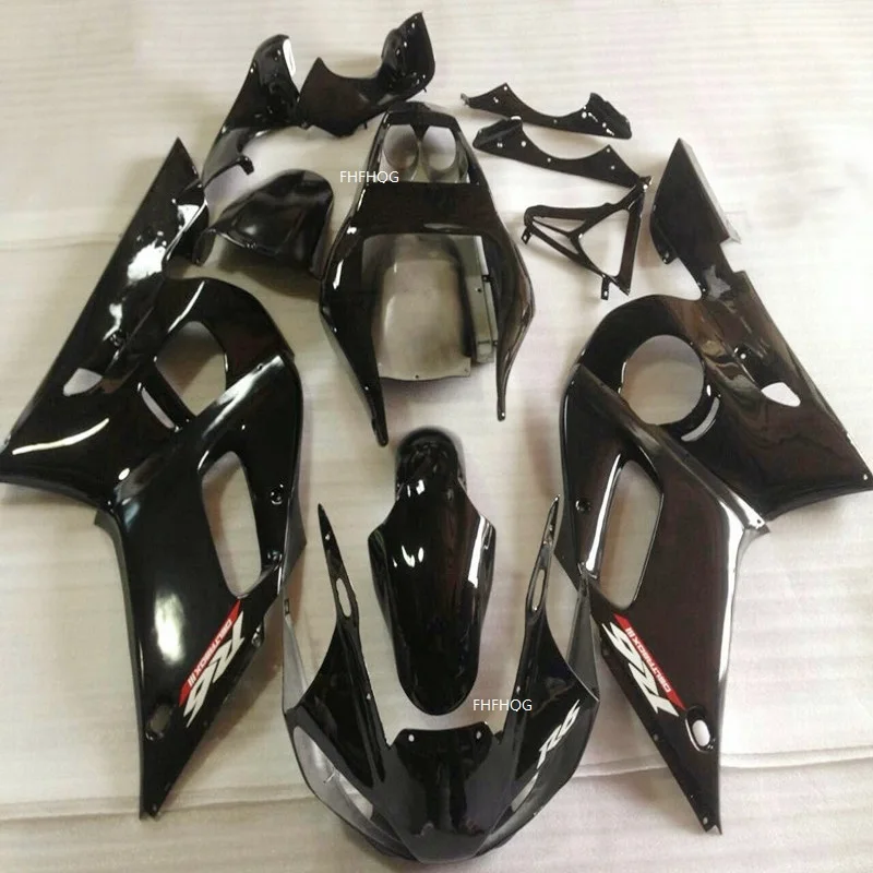 Комплект обтекателей для мотоцикла YAMAHA YZF R6 1998 1999 2001 2002 полностью черный 02 01 00 99 98 |