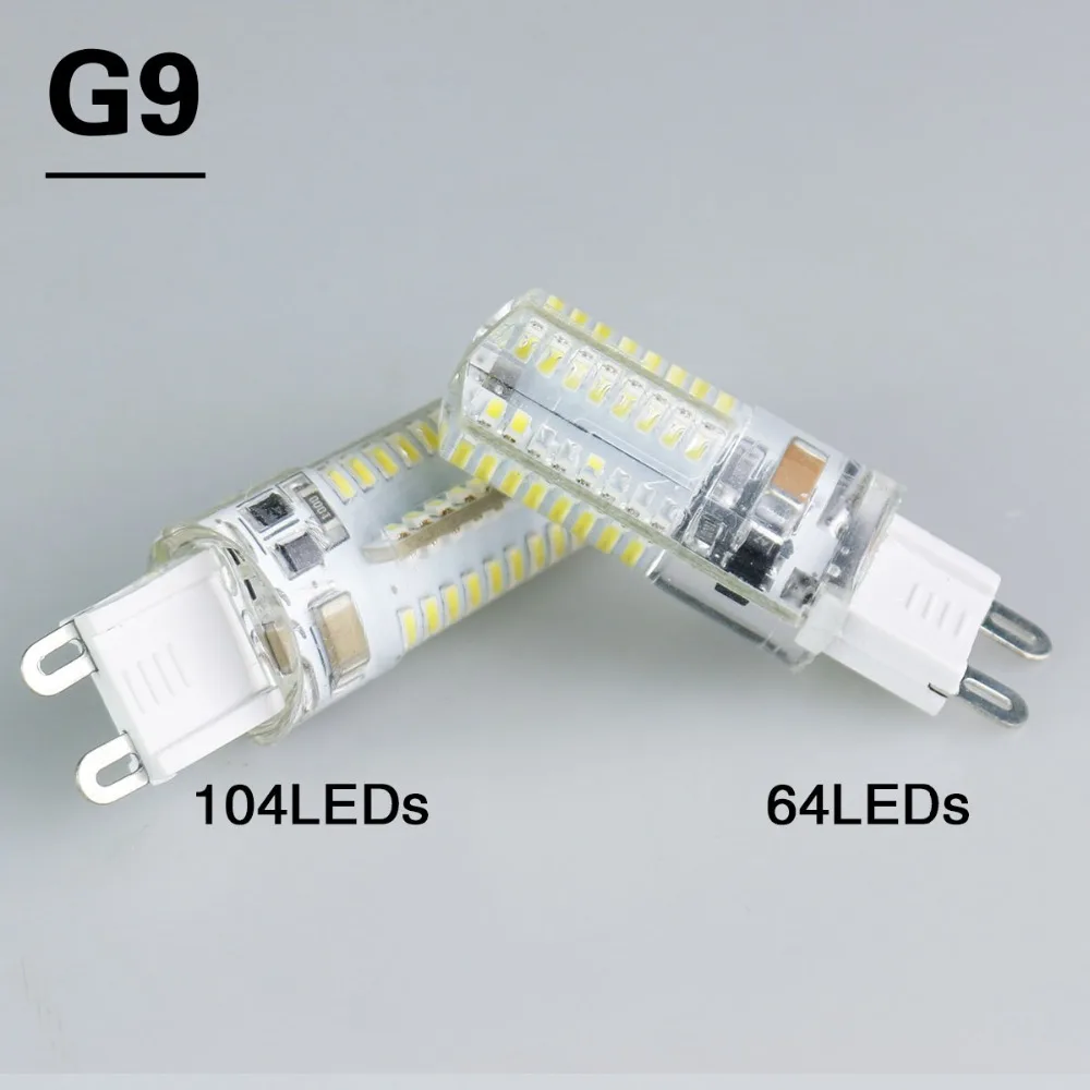 E14 / G9 G4 СМД 3014 3 Вт 4 5 6 7 8 9 LED светодиодная лампа кукуруза DC12В AC220В светорегулятор