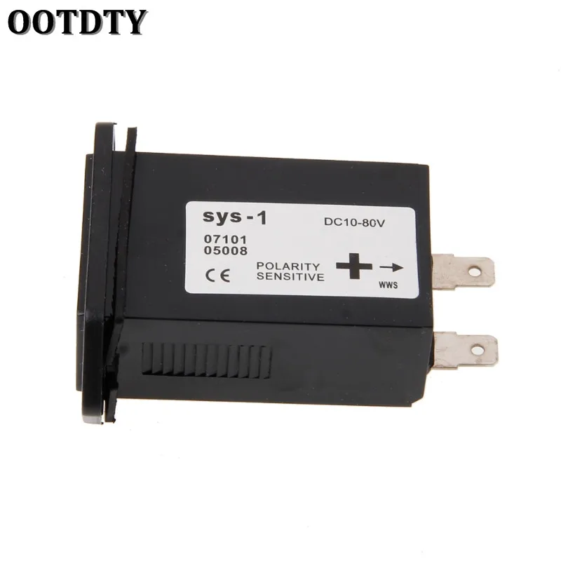 Фото OOTDTY Новый генератор, герметичный счетчик часов, трактор, грузовик, моточасов, прямоугольник постоянного тока 10 в-80 в для лодок, грузовиков, тракторов и автомобилей №2