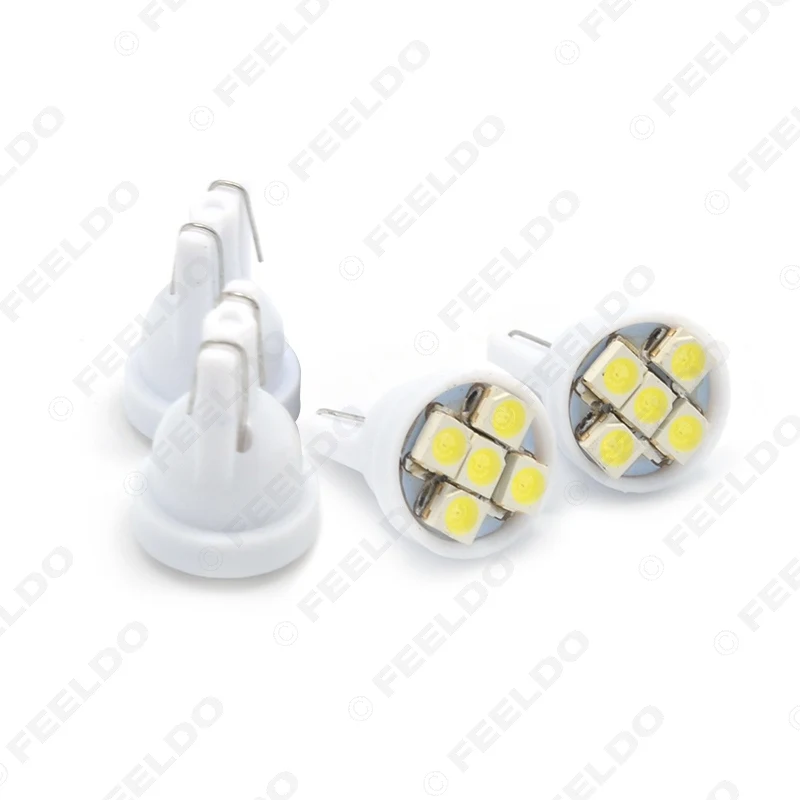 FEELDO 4 шт. автомобиль/Авто T10 194 168 1206 5SMD клиновидные светодиодный ные светильник пы