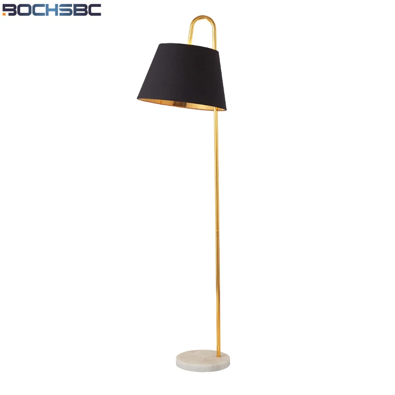 

BOCHSBC Creative Fishing Fabric Lampshade Floor Lamps European Standing Lights for Bedroom Living Room Art Decoration Lamp Light