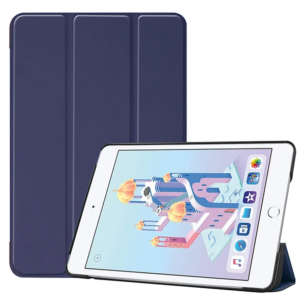 IPADMINI5 KST DBU Из искусственной кожи чехол для Apple iPad mini 5 7,9 планшет с подставкой класса премиум крышка чехол для iPad mini 4+ подарки - Цвет: IPADMINI5 KST DBU