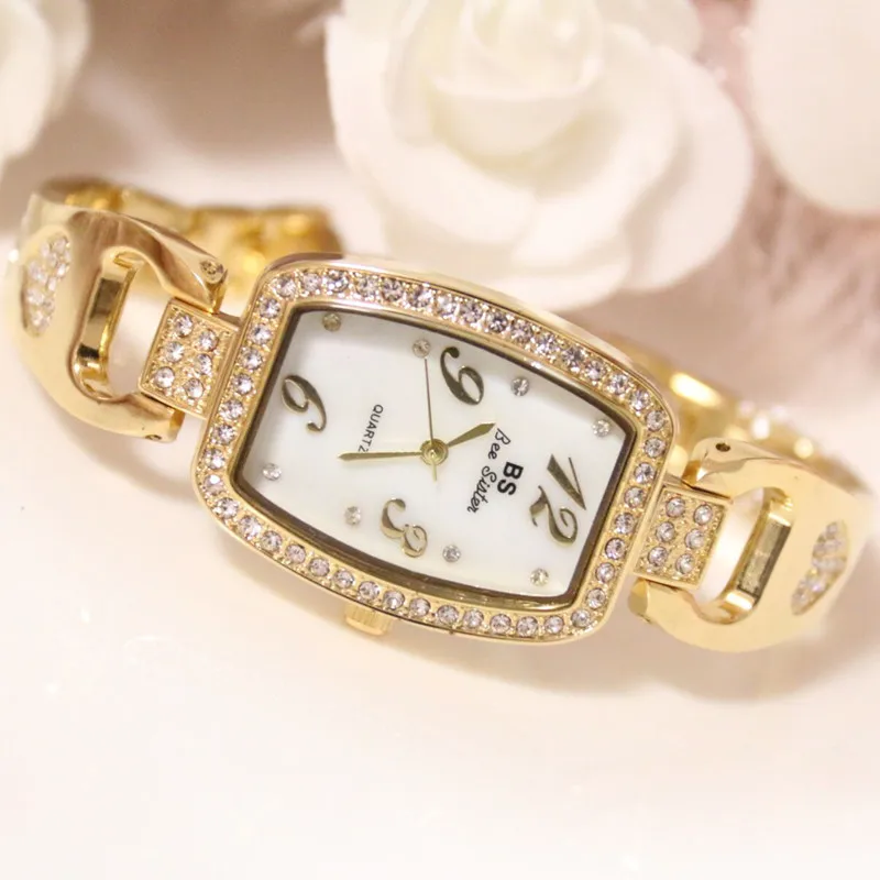 Весы со стразами высококачественные женские часы F2019 на заказ новые золотого