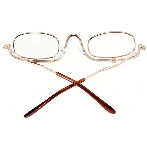 Женские регулируемые откидные 3x увеличительные двойные 2 линзы очки для макияжа