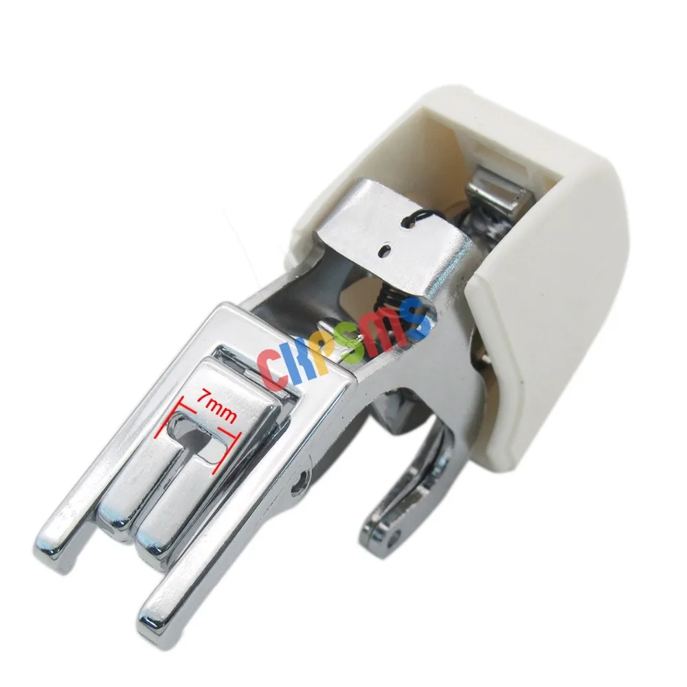 Low Shank Plaid Matcher Walking foot no teeth 7mm FOR Husqvarna Viking Kenmore White+ | Дом и сад