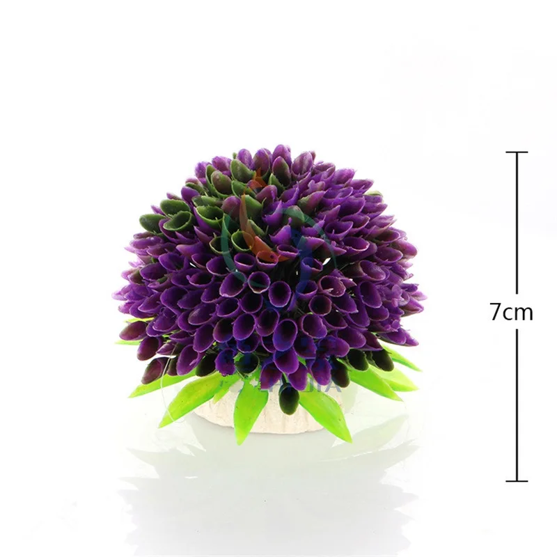 7cm 6Color PVC Coral Underwater Artificial Aquatic Plant Ornaments Aquarium Fish Tank Green Water Grass Landscape Decoration | Дом и сад
