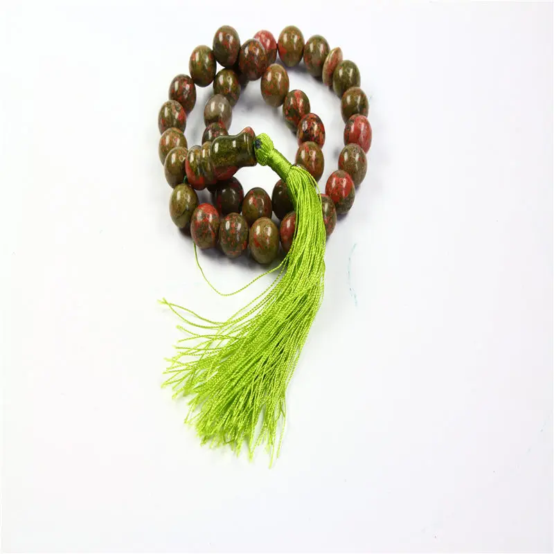 Новинка 2017 мусульманские четки натурального камня Бусы Браслет 18 цветов на выбор