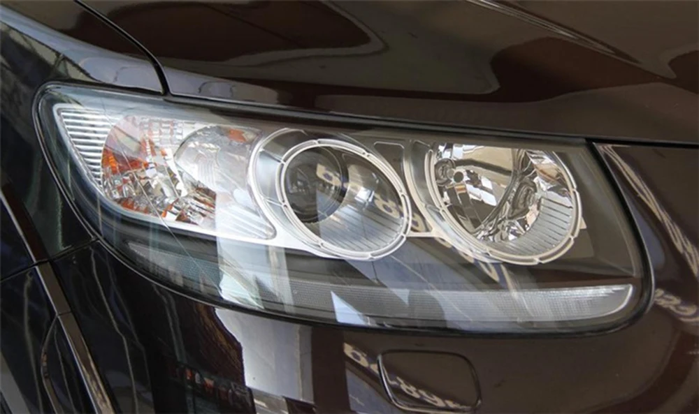 Для hyundai Santa Fe 2008 2009 2010 2011 2012 автомобильные фары прозрачные линзы Авто оболочка Крышка