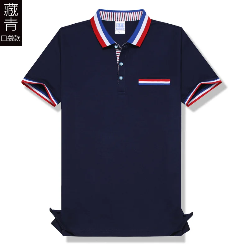 Хит продаж командная компания индивидуальный логотип фото текстовый принт поло