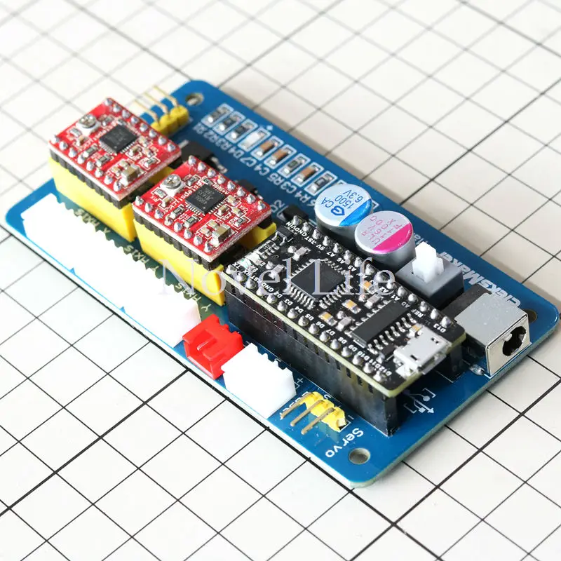 EleksMaker Mana SE USB ЧПУ 2 оси шагового двигателя плата DIY Лазерный гравер гравировка