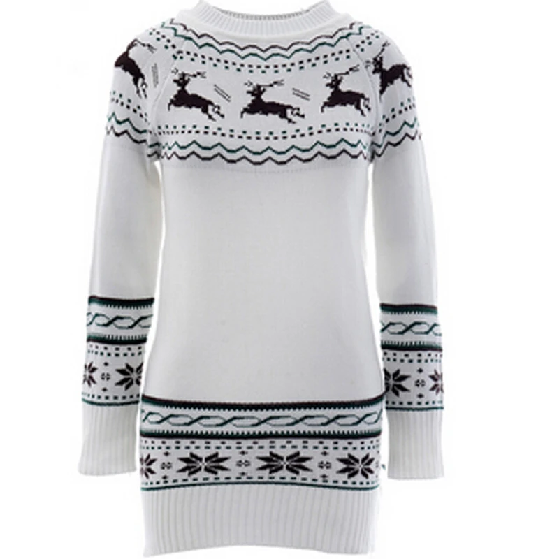 Wholesale women clothing Deer Printing Knitted Pullover Sweater Women's Design Outerwear Korean Ladies DL1262 | Женская одежда