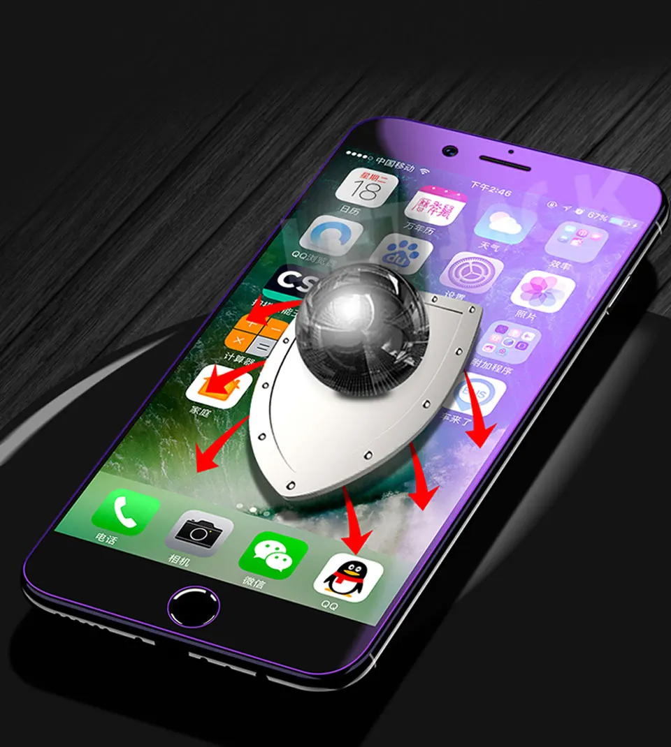 Анти-синяя 3D изогнутая мягкая Гидрогелевая Защитная пленка для iPhone X XS Max XR Полное покрытие экрана протектор для iPhone 8 7 6 6s Plus