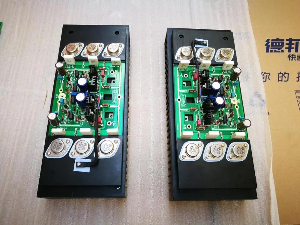 См. Схему KSA100 MKII PM 6 HiFi fever Class AB 300 Вт + на MJ15024/15025 MJE15032/15033 Золотая печатная плата
