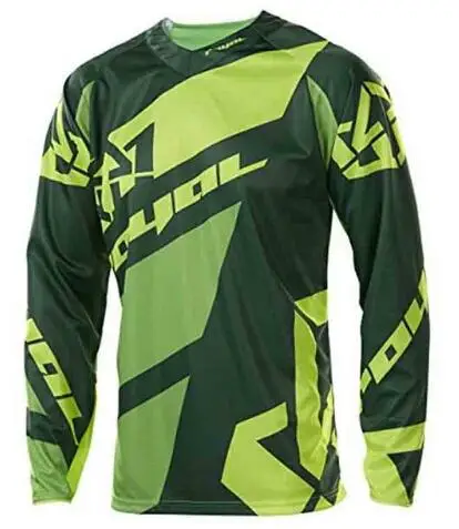 Мото спортивный топ для верховой езды майки ropa moto cross mx camiseta горный мото крест майки футболки moto rcycle - Цвет: Зеленый