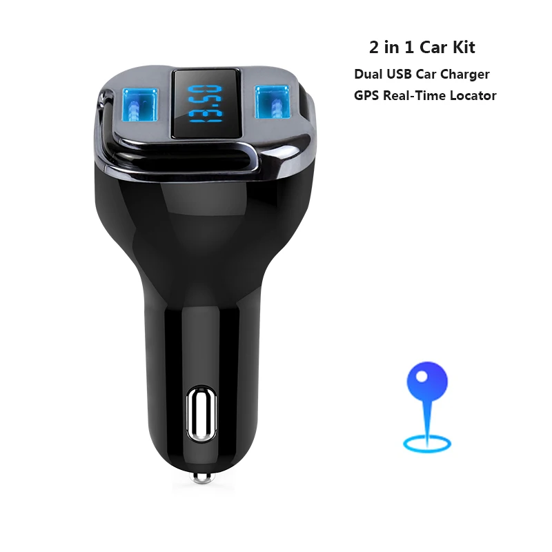 DONAK Автомобильный gps трекер локатор Dual USB Автомобильное зарядное устройство в