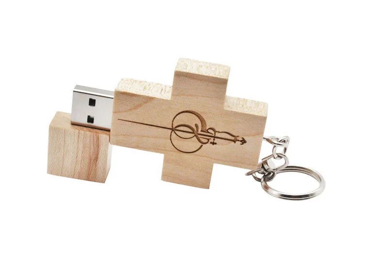 JASTER заказной usb-накопитель в виде деревянного Креста флэш-накопитель флеш-накопитель usb 2,0 4 ГБ 8 ГБ 16 ГБ 32 ГБ 64 ГБ модный подарок логотип на заказ