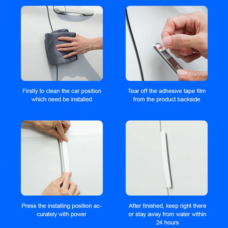 Baseus 4 шт. автомобильный держатель Защита двери автомобиля Универсальные защитные