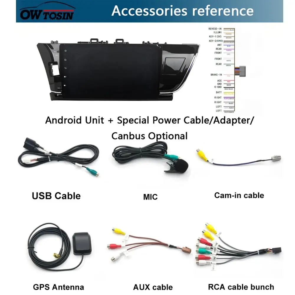 Автомагнитола 10 1 дюйма IPS 8 ядер 4 Гб ОЗУ + 64 ПЗУ Android 9 0 DVD GPS для Toyota Corolla E160 2014 2015 2016 DSP
