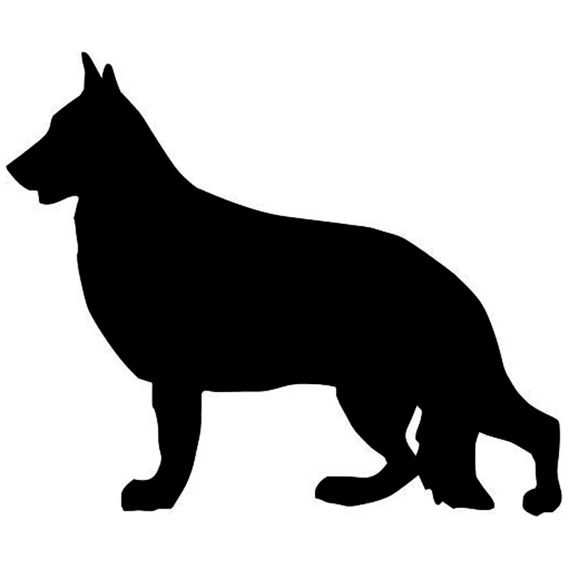 

9.5*11.4CM German Shepherd Dog Animal Car Sticker Automobile Body Cover Scratch Decorative Stickers C6-0003